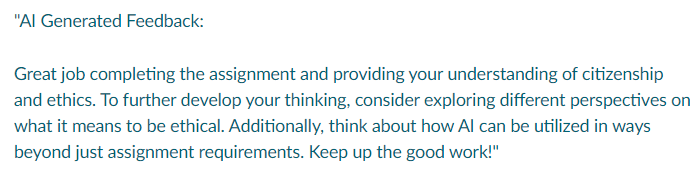 AI Feedback